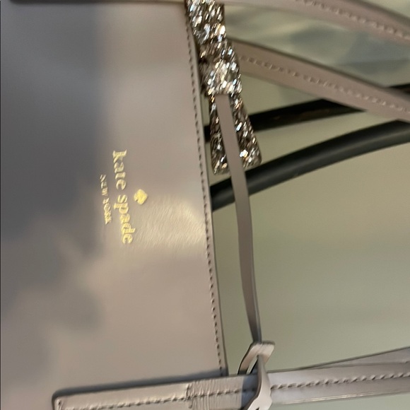Kate Spade Gray Structured Tote Bag - Picture 2 of 6